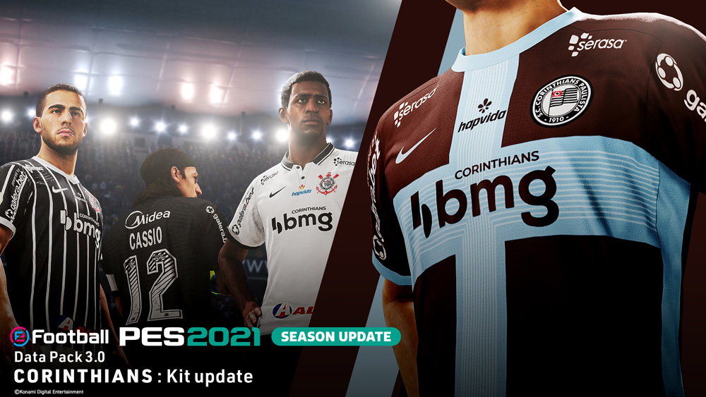 3er kit corinthians data pack 3 0 pes 2021