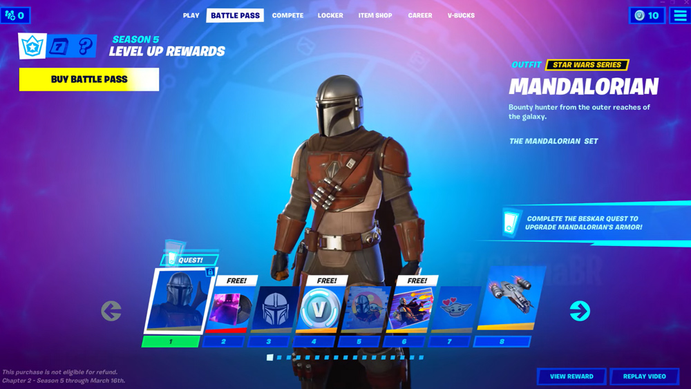 Mando nivel 1 fortnite temporada 5