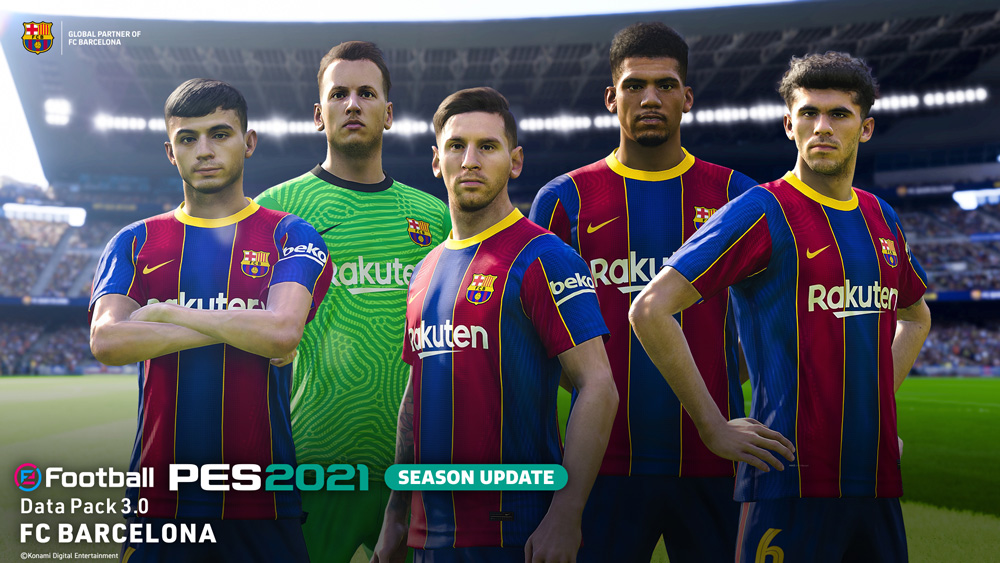 nuevas caras barcelona data pack 3 0 pes 2021