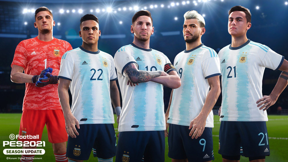 selección nacional de argentina pes 2021 konami acuerdo socio