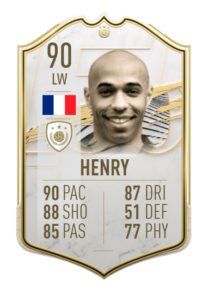 Thierry Henry carta icono