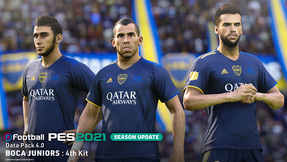 pes 2021 dp4 boca juniors cuarto kit