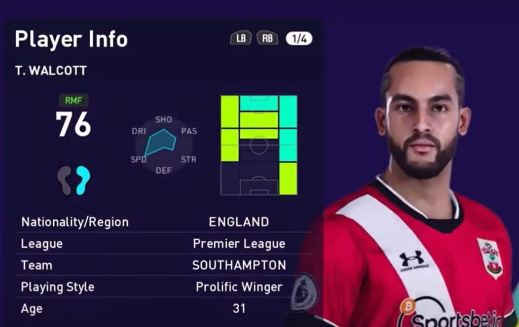 walcott dp 4 0 pes 2021