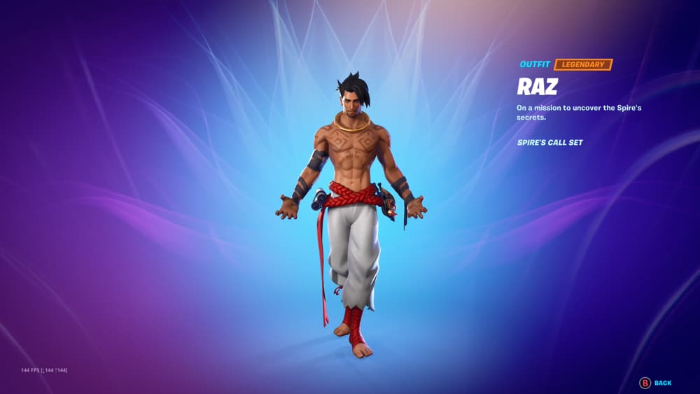 fortnite temporada 6 skin raz nivel 50