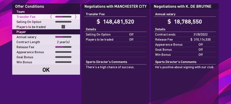 negociaciones transferencia pes 2021