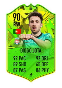 Diogo Jota FOF Camino a la gloria FUT 21