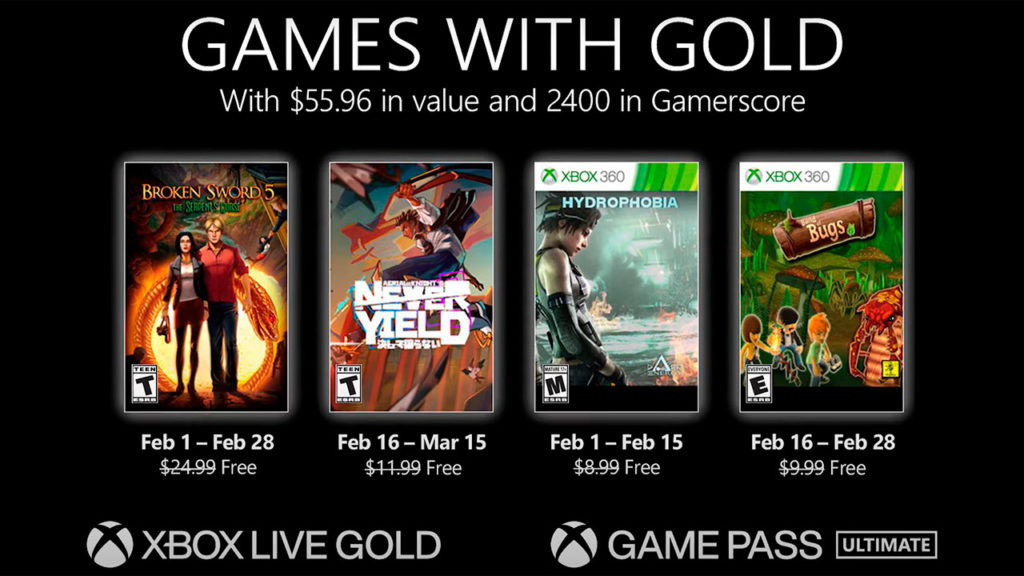 games with gold febrero 2022