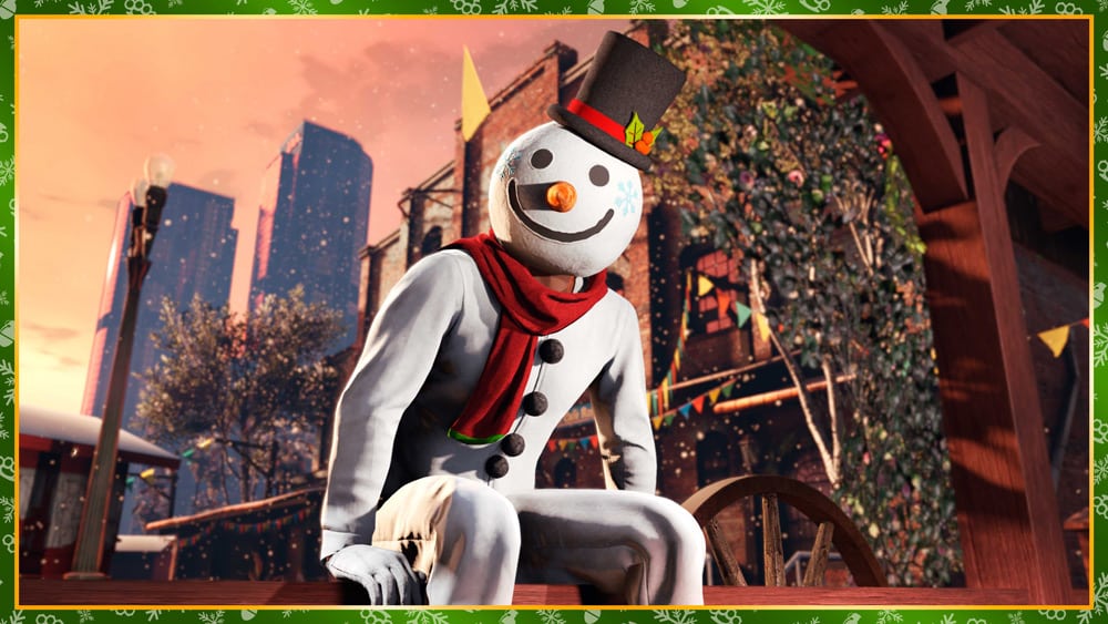 gta online recompensa traje the snowman