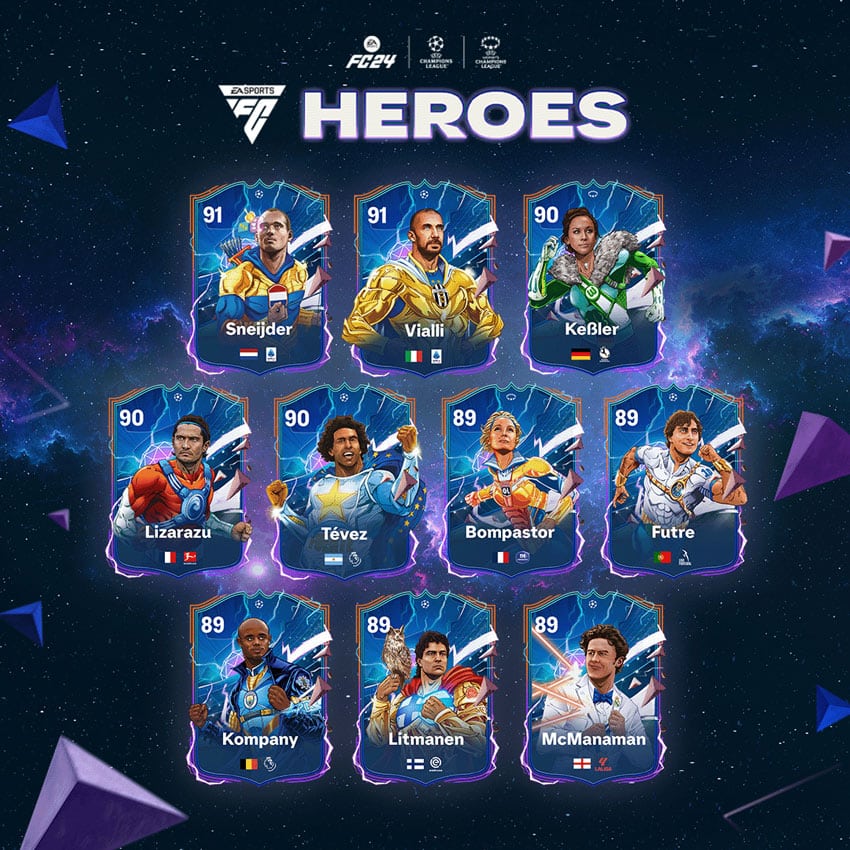 FC 24 Heroes cartas iniciales 1