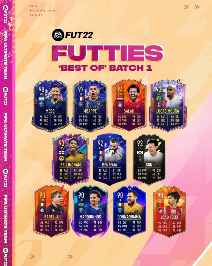 Lote 1 Los Mejores FUTTIES FIFA 22