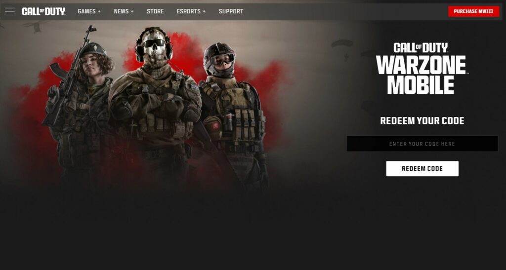 warzone mobile como canjear codigos