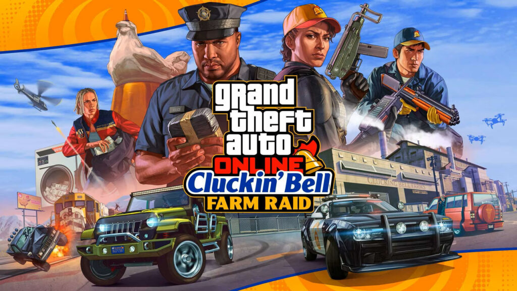 GTA Online asalto a cluckin bell arte oficial