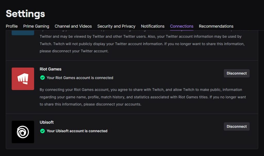 twitch conectado a riot games