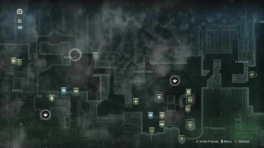 destiny 2 xur tfs torre ubicacion mapa