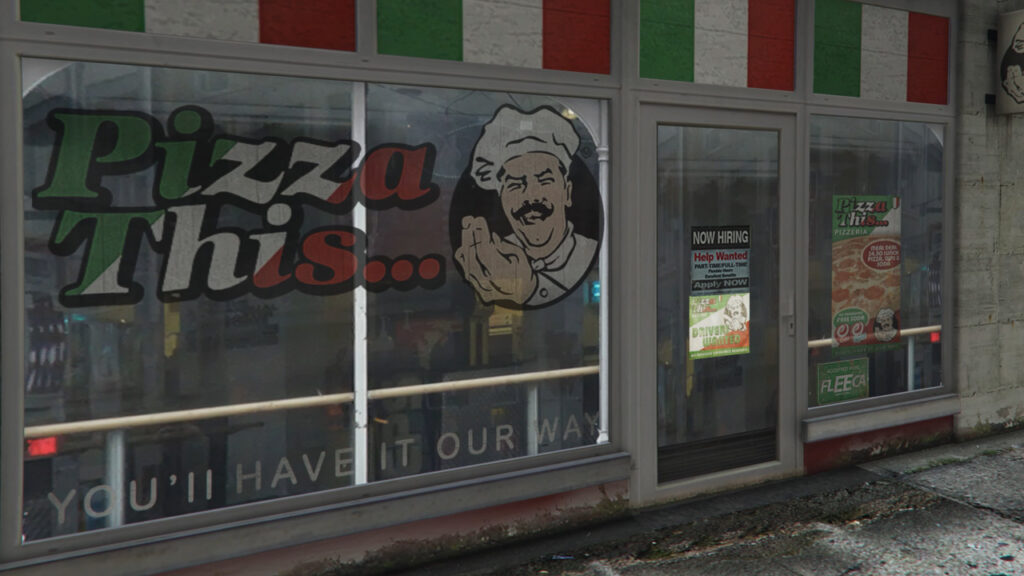 gta online local pizzeria pizza this
