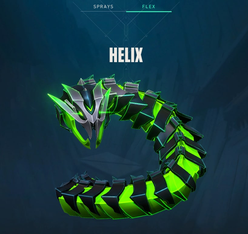valorant helix flex serpiente