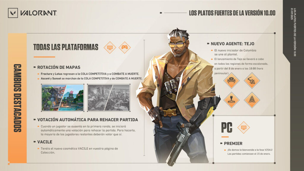 valorant parch 10 00 resumen