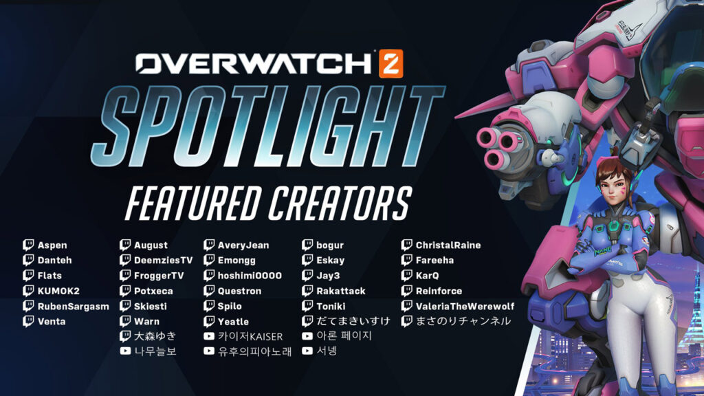 overwatch 2 spotlight creadores de contenido